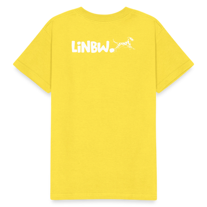 Kinder-T-Shirt – Life is not just black and white | Statement-Shirt mit Haltung - Gelb