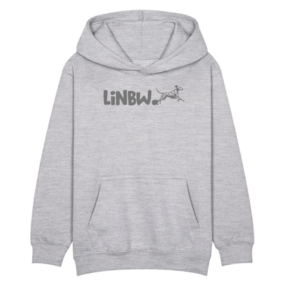 LiNBW. Kinder Hoodie Life is not just black and white - Hellgrau meliert
