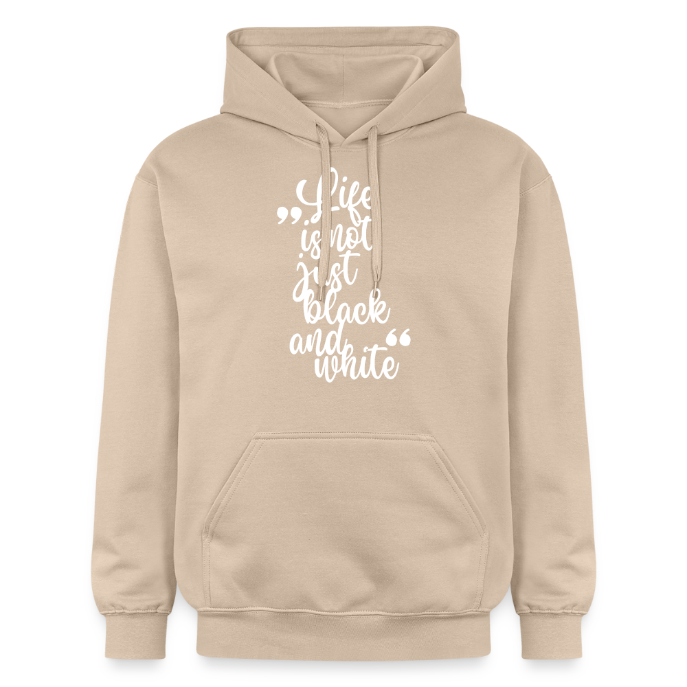 LiNBW. Männer & Frauen Hoodie Life is not just black and white - Sand