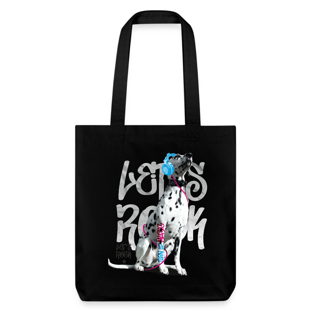 LiNBW. Stoffbeutel Dalmatiner Let's Rock - Schwarz