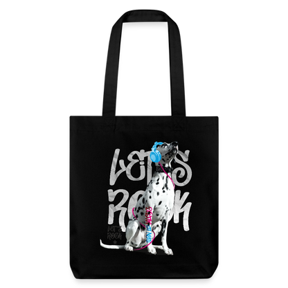 LiNBW. Stoffbeutel Dalmatiner Let's Rock - Schwarz