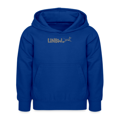 LiNBW. Kinder Hoodie Life is not just black and white - Royalblau