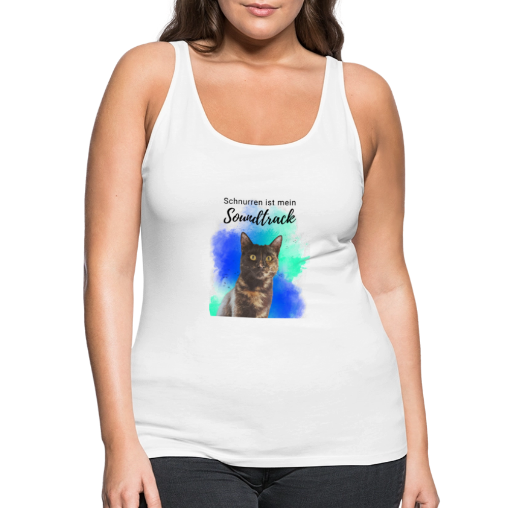 LiNBW. Frauen Tank-Top Schnurren ist mein Soundtrack - Weiß
