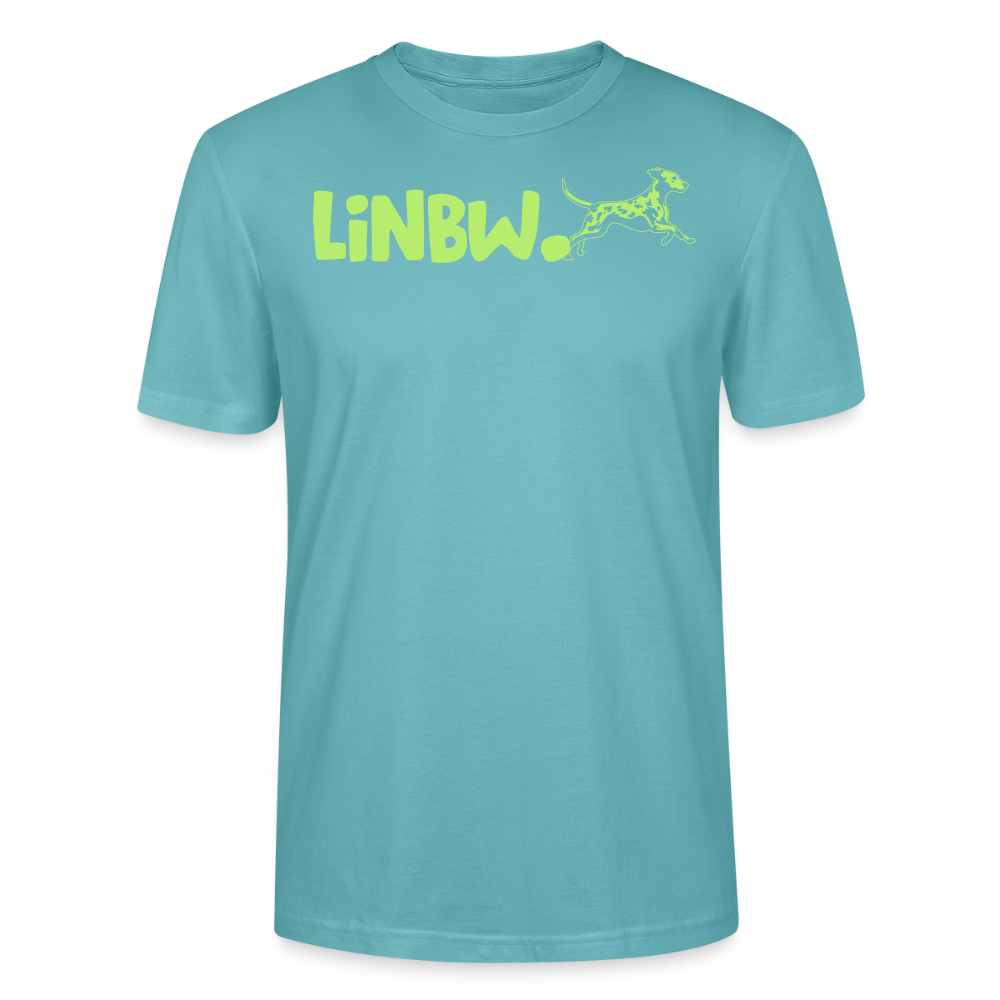 LiNBW. Männer T-Shirt Life is not just black and white - Pastelltürkis