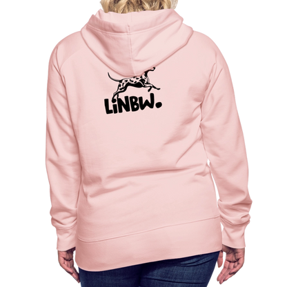 LiNBW. Frauen Hoodie Dalmatiner Life is not just black and white - Kristallrosa