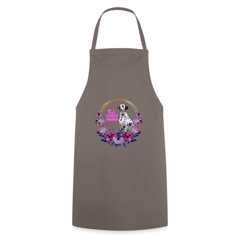Kochschürze „Beste Hundemama“ – Für die Queen aller Fellnasen - Grau