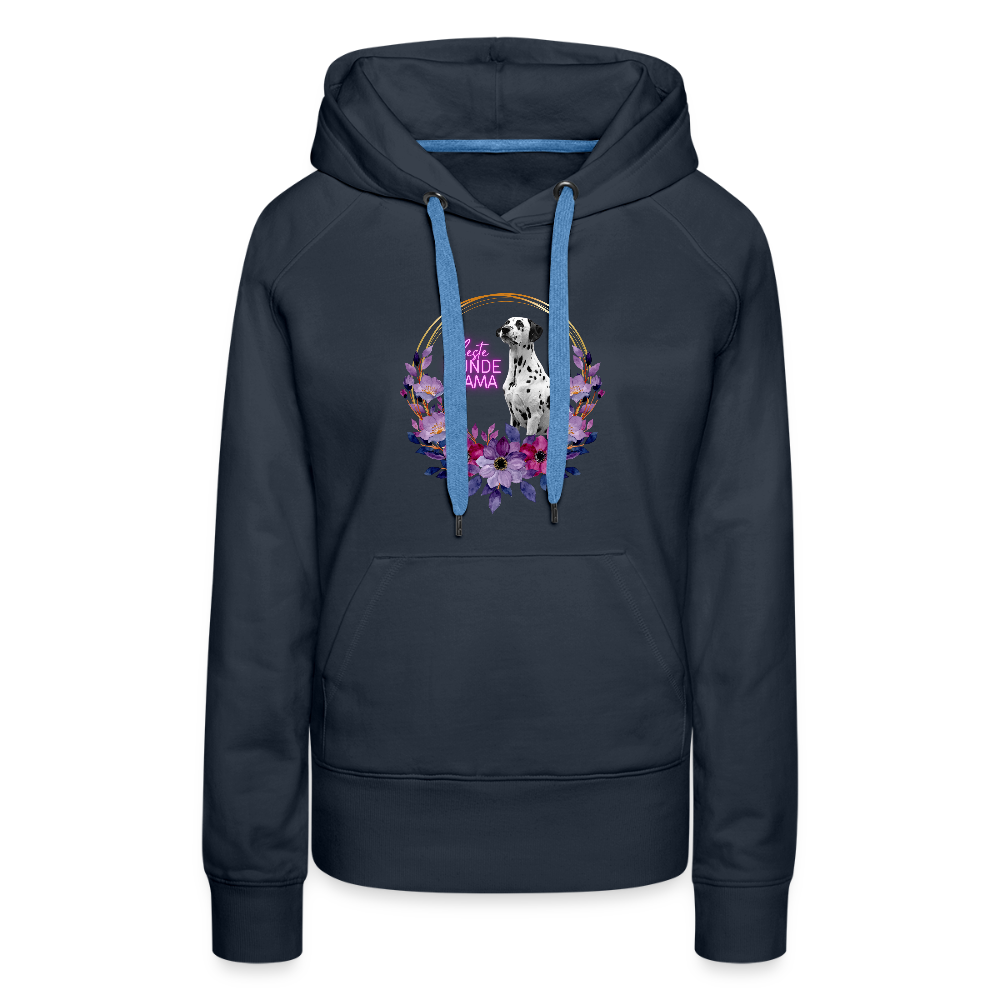 LiNBW. Frauen Hoodie Beste Hundemama - Navy