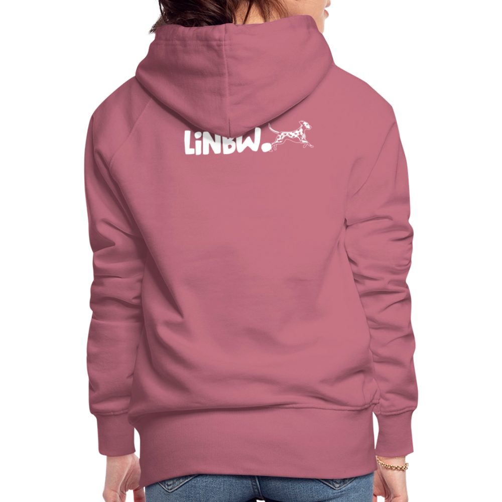 LiNBW. Frauen Hoodie Life is not just black and white - Malve