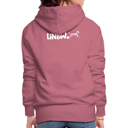 LiNBW. Frauen Hoodie Life is not just black and white - Malve