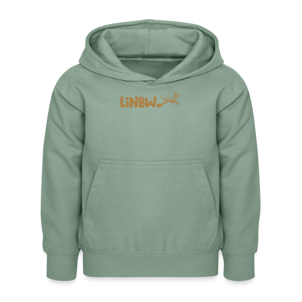 LiNBW. Kinder Hoodie Life is not just black and white - Graugrün