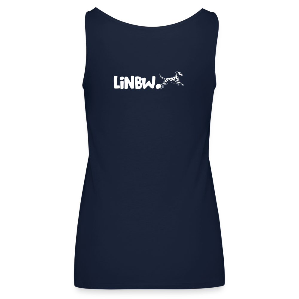 LiNBW. Frauen Tank-Top Life is not just black and white - Navy