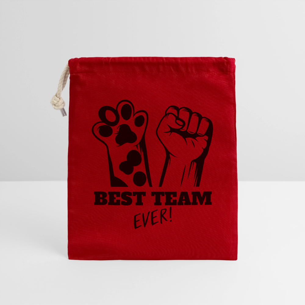 LiNBW. Baumwollbeutel Best Team Ever - Rot