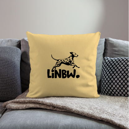 LiNBW. Kissen mit Füllung 45 x 45 cm - Hellgelb