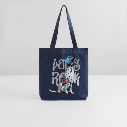 LiNBW. Stoffbeutel Dalmatiner Let's Rock - melange Blue