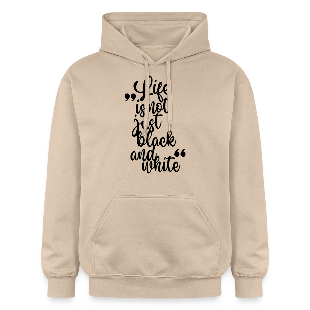 LiNBW. Männer & Frauen Hoodie Life is not just black and white - Sand