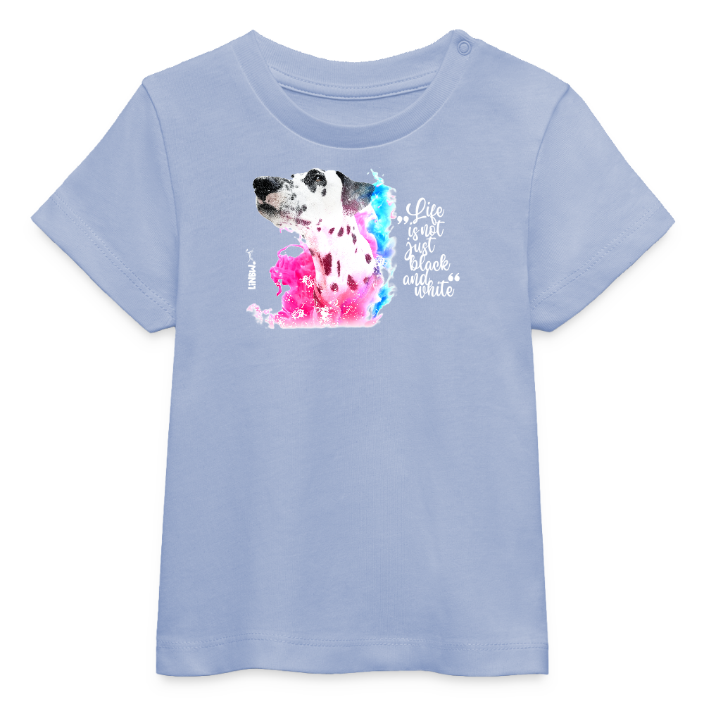 LiNBW. Baby T-Shirt Dalmatiner Life is not just black and white - Sky