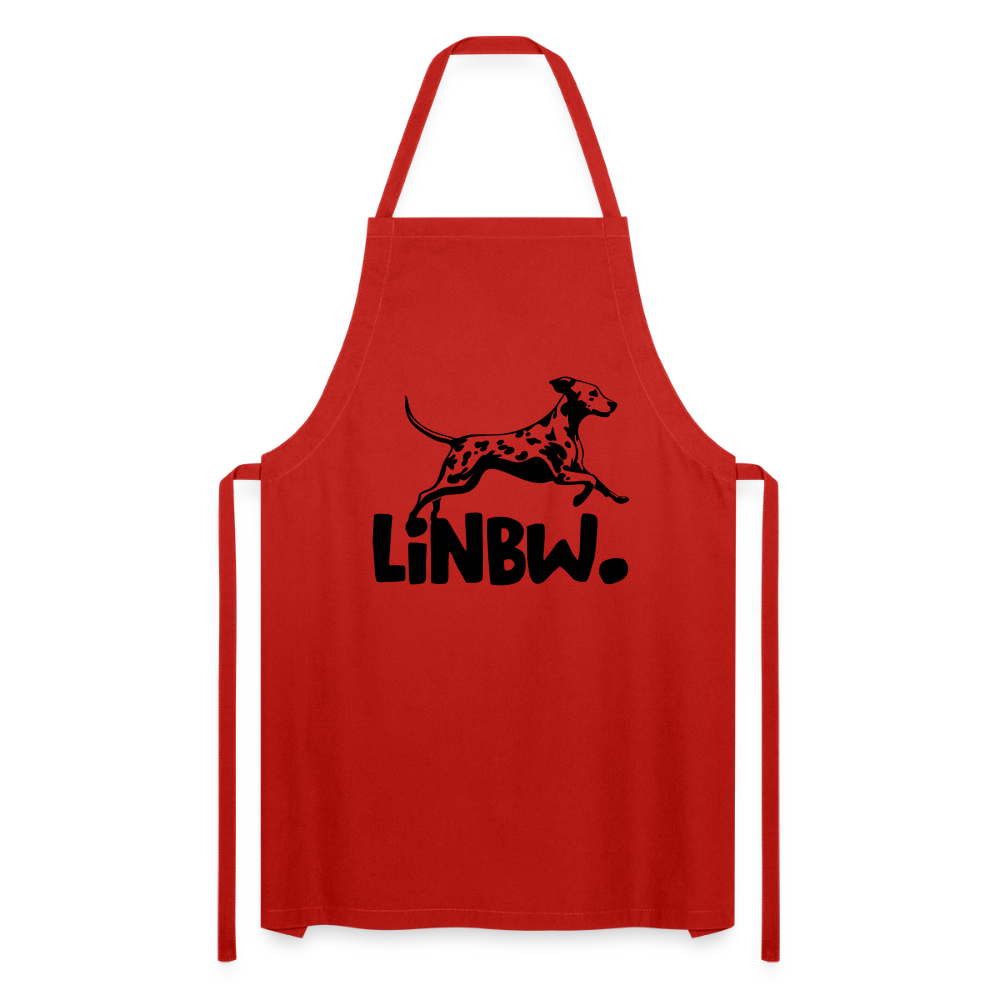 Kochschürze mit LINBW-Logo – schlicht, stilvoll & bewusst - Rot