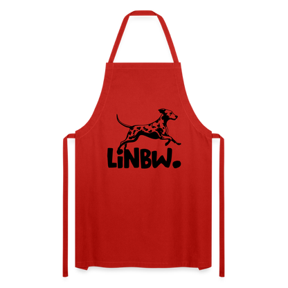 Kochschürze mit LINBW-Logo – schlicht, stilvoll & bewusst - Rot