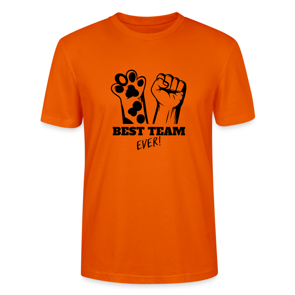 LiNBW. Männer T-Shirt Best Team Ever - Tieforange