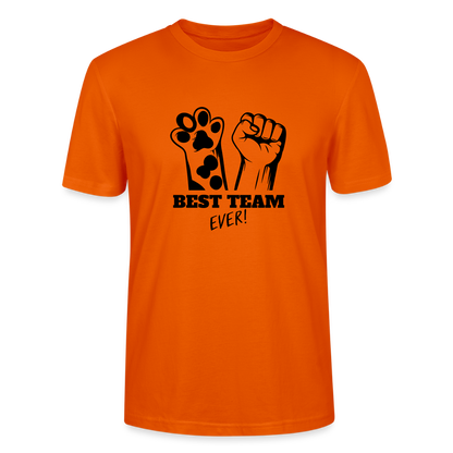 LiNBW. Männer T-Shirt Best Team Ever - Tieforange