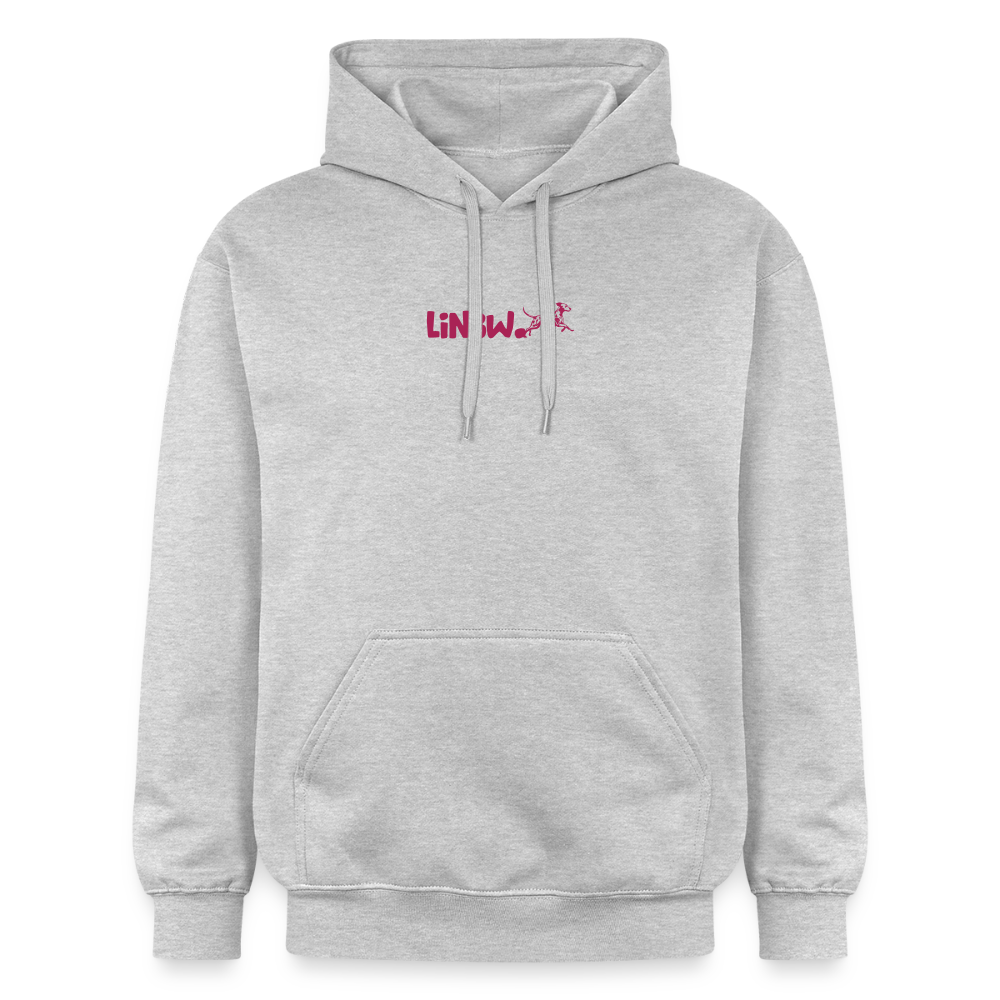 LiNBW. Männer & Frauen Hoodie Life is not just black and white - Hellgrau meliert
