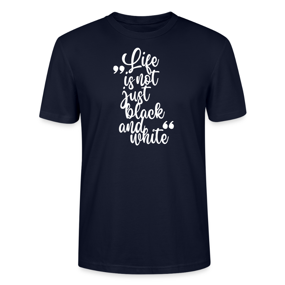 LiNBW. Männer T-Shirt Life is not just black and white - Navy