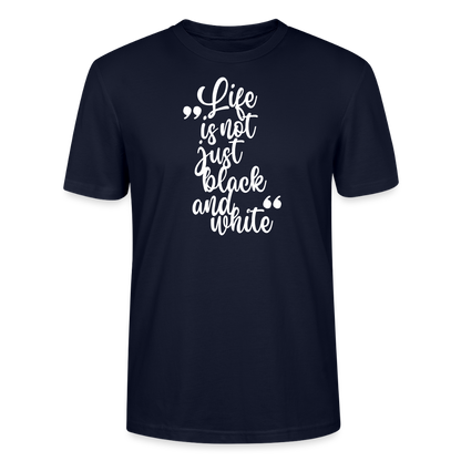 LiNBW. Männer T-Shirt Life is not just black and white - Navy
