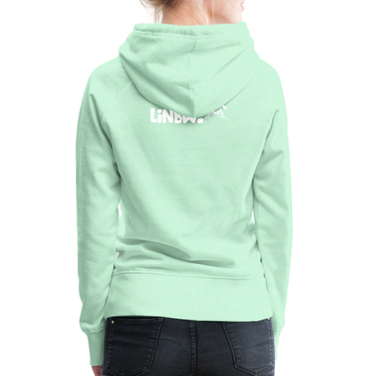 LiNBW. Frauen Hoodie Life is not just black and white - helles Mintgrün