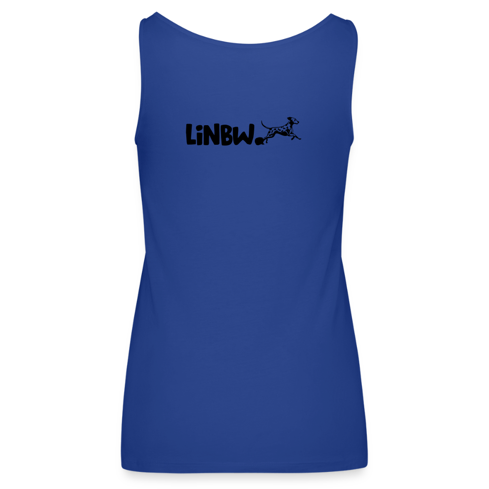 LiNBW. Frauen Tank-Top Life is not just black and white - Königsblau
