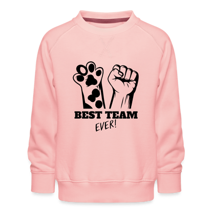 LiNBW. Kinder Pullover Best Team Ever - Kristallrosa