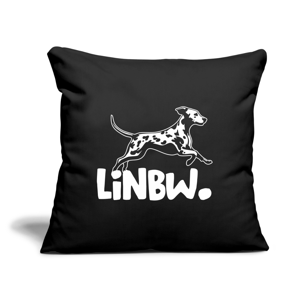 LiNBW. Kissen mit Füllung 45 x 45 cm - Schwarz