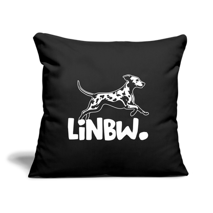 LiNBW. Kissen mit Füllung 45 x 45 cm - Schwarz