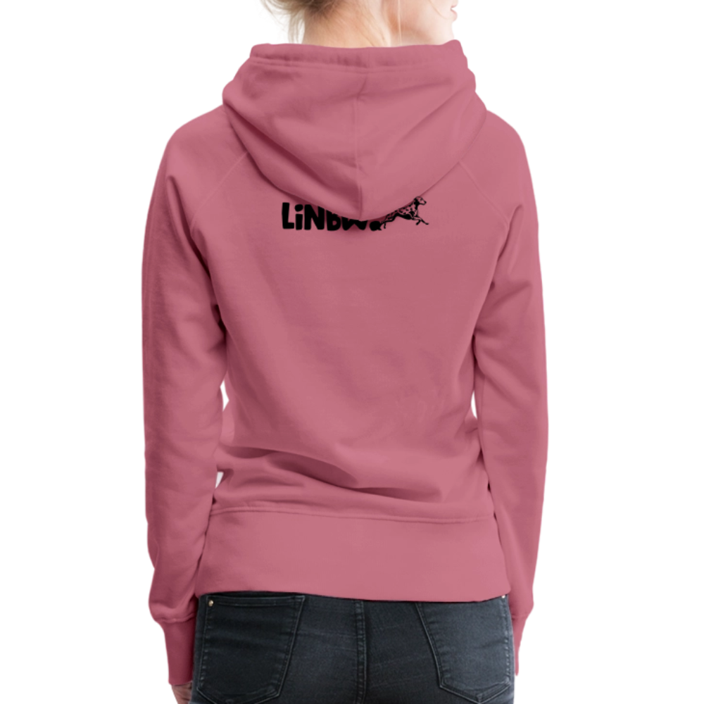 LiNBW. Frauen Hoodie Life is not just black and white - Malve