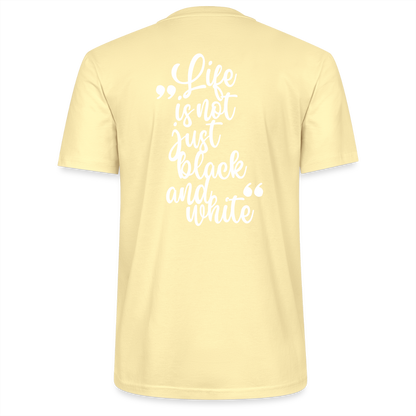 LiNBW. Männer T-Shirt Life is not just black and white - Creme