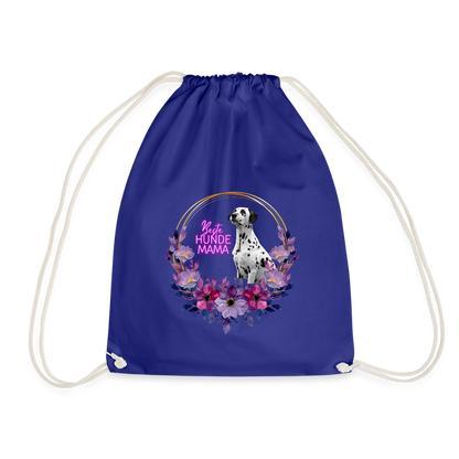 LiNBW. Turnbeutel Dalmatiner Beste Hundemama - Königsblau