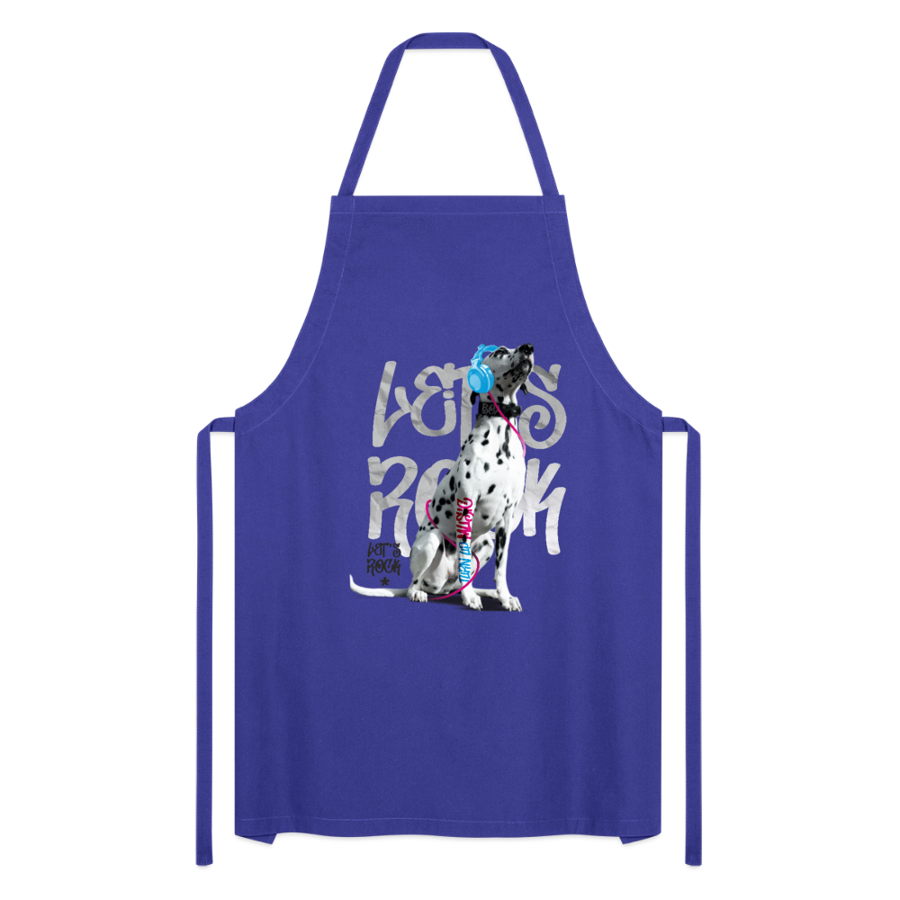 Kochschürze „Let’s Rock“ – Für Dalmatiner-Fans mit Rhythmus im Blut - Royalblau