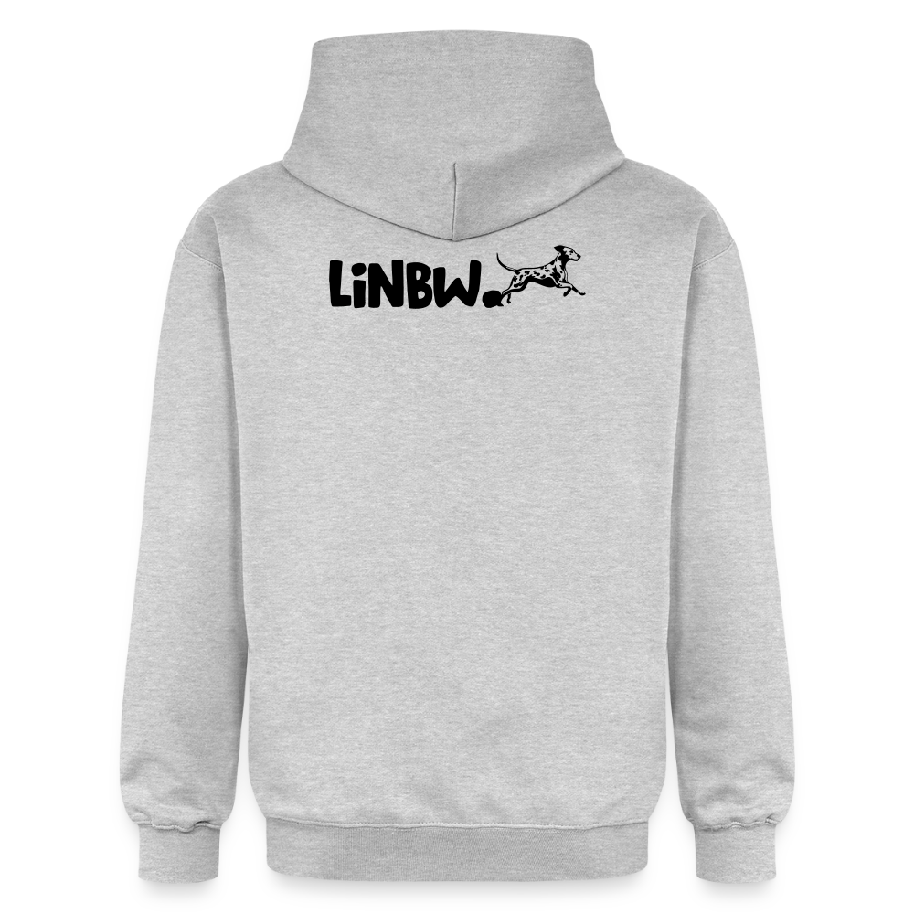 LiNBW. Männer & Frauen Hoodie Life is not just black and white - Hellgrau meliert
