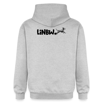 LiNBW. Männer & Frauen Hoodie Life is not just black and white - Hellgrau meliert