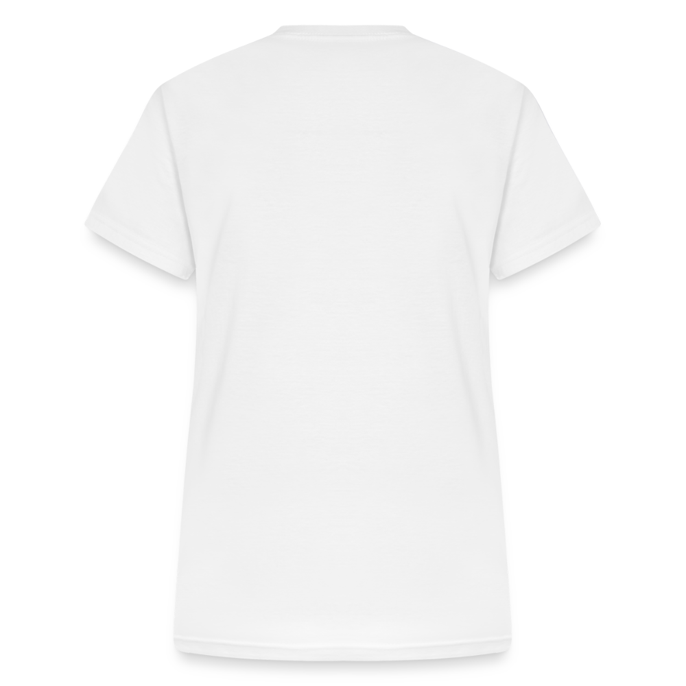 LiNBW. Frauen T-Shirt V-Ausschnitt Schnurren ist mein Soundtrack - Weiß