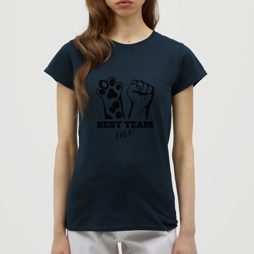 LiNBW. Frauen T-Shirt Best Team Ever - Navy