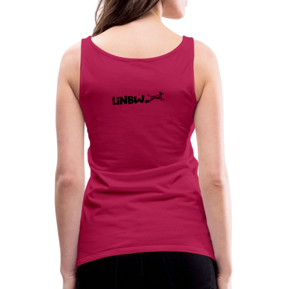 LiNBW. Frauen Tank-Top Dalmatiner Life is not just black and white - dunkles Pink