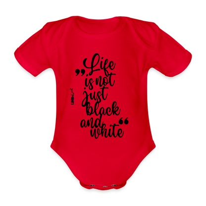 LiNBW. Body Kurzarm Life is not just black and white - Rot