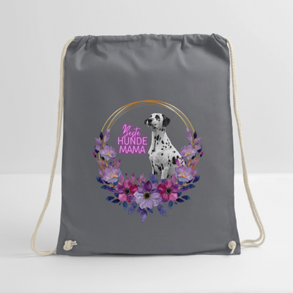 LiNBW. Turnbeutel Dalmatiner Beste Hundemama - Grau