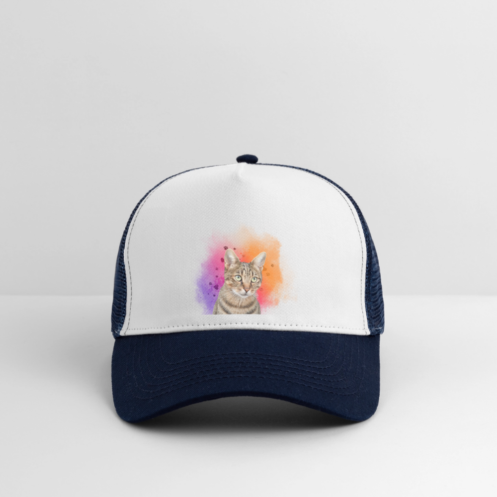 LiNBW. Cap Katze Pedro - Weiß/Navy
