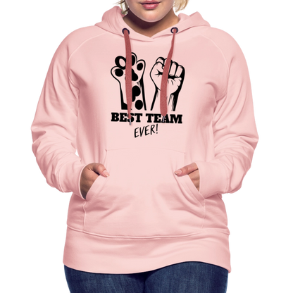 LiNBW.  Frauen Hoodie Best Team Ever - Kristallrosa