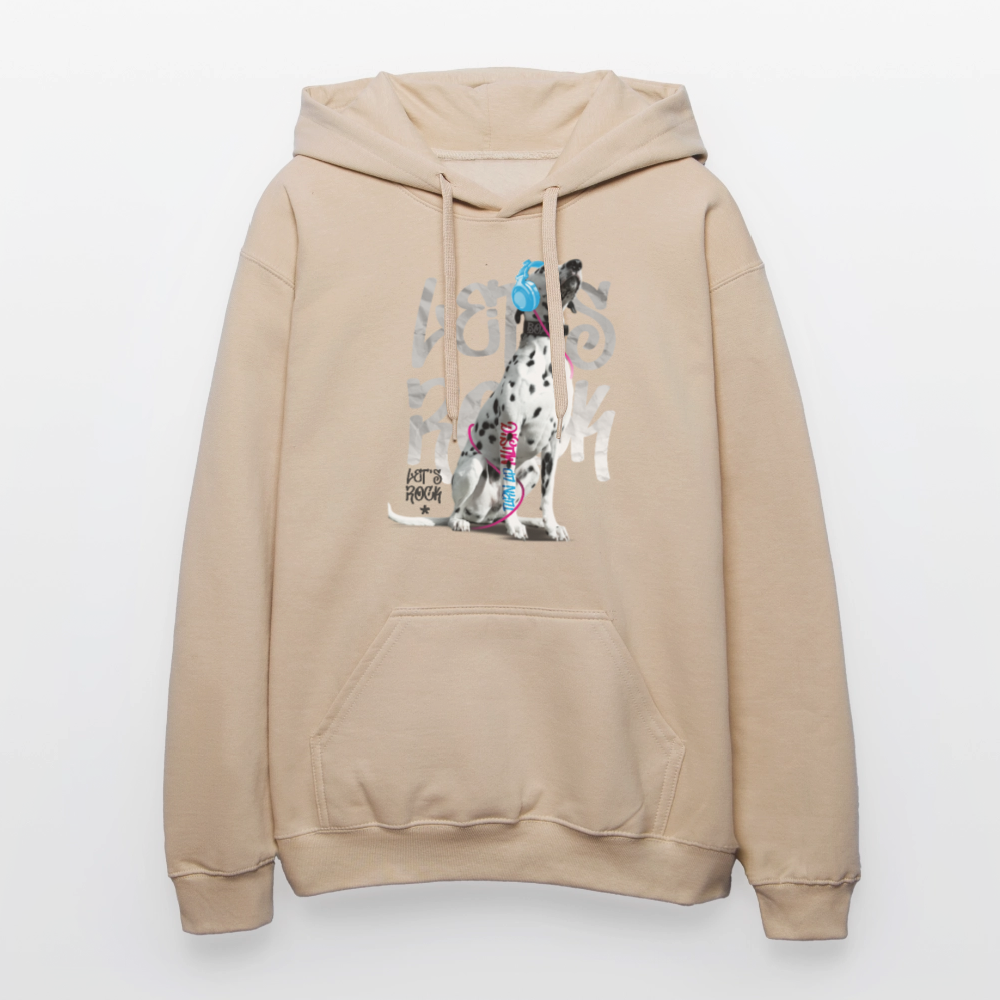 LiNBW. Männer & Frauen Hoodie Dalmatiner Let's Rock - Sand