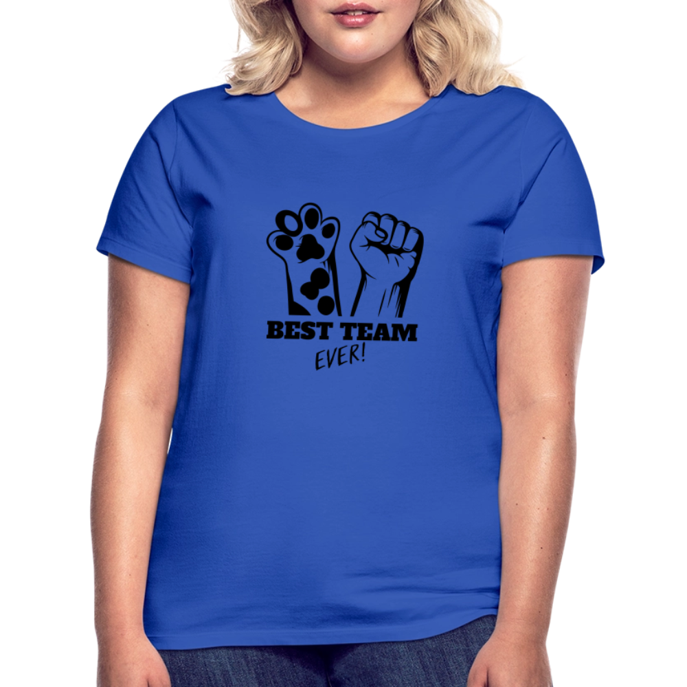 LiNBW. Frauen T-Shirt Best Team Ever - Royalblau
