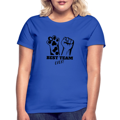 LiNBW. Frauen T-Shirt Best Team Ever - Royalblau