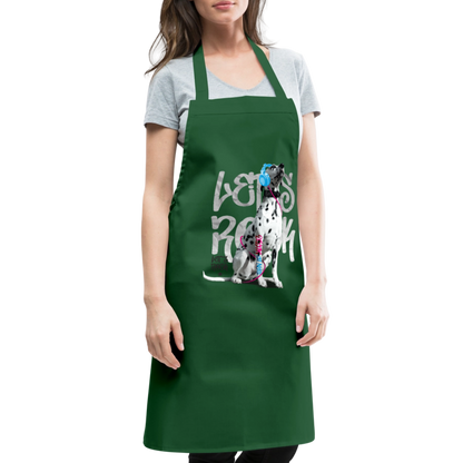 Kochschürze „Let’s Rock“ – Für Dalmatiner-Fans mit Rhythmus im Blut - Grün