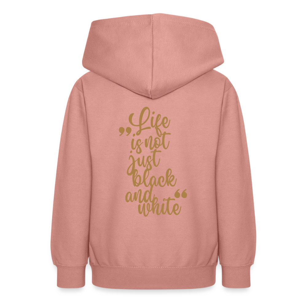 LiNBW. Teenager Hoodie Life is not just black and white - Altrosa